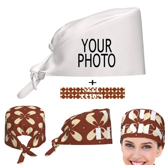 Unisex Surgical Scrub Cap Nurse Hat Protective Hair Covers
