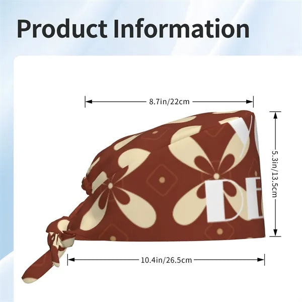 Unisex Surgical Scrub Cap Nurse Hat Protective Hair Covers