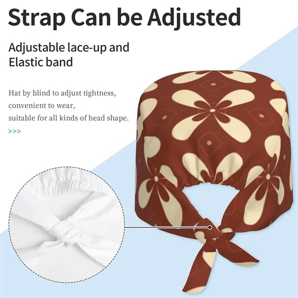 Unisex Surgical Scrub Cap Nurse Hat Protective Hair Covers