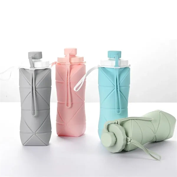 20 oz Silicone Collapsible Water Bottle