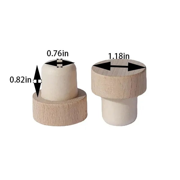 Red Wine Wooden Stopper