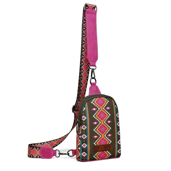 Bohemian Canvas Crossbody Bag