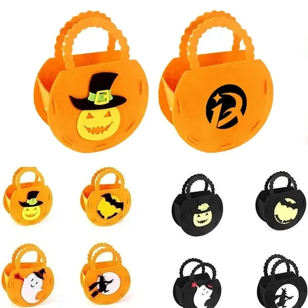 Halloween Pumpkin Candy Felt Bag