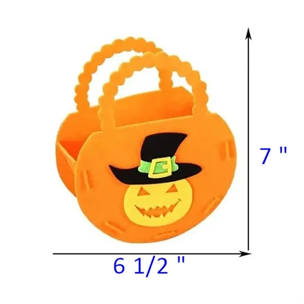 Halloween Pumpkin Candy Felt Bag