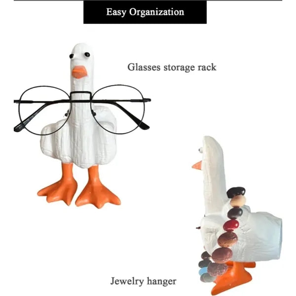 Middle Finger Duck Figurine Statue