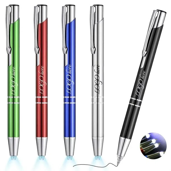 LED Light Metal Ballpoint Pen
