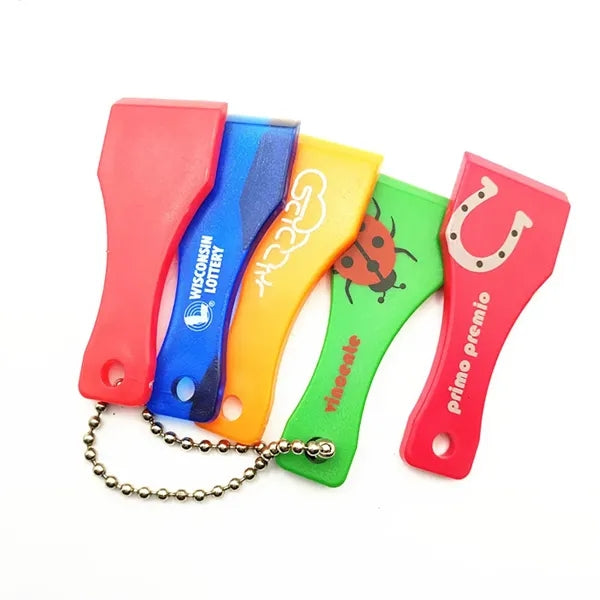 Lottery scratcher keychain