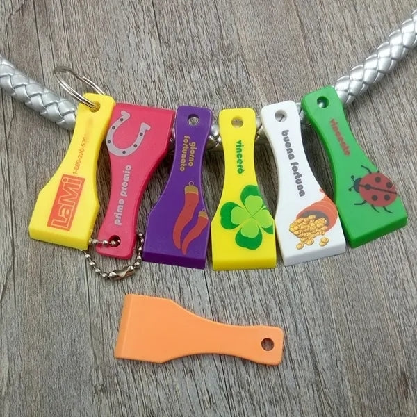 Lottery scratcher keychain