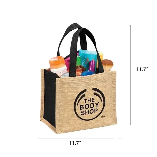 Cotton and linen carrying shopping bag