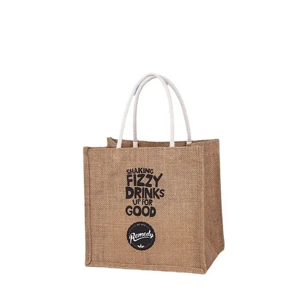 Cotton and linen carrying shopping bag
