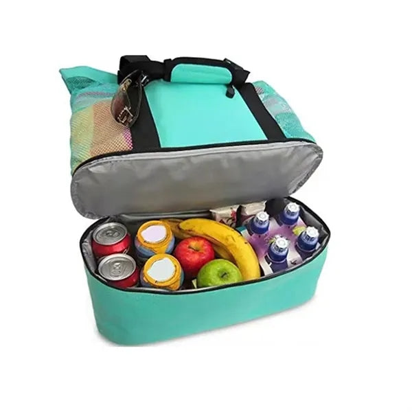 Double Mesh Beach Travel Tote Bag