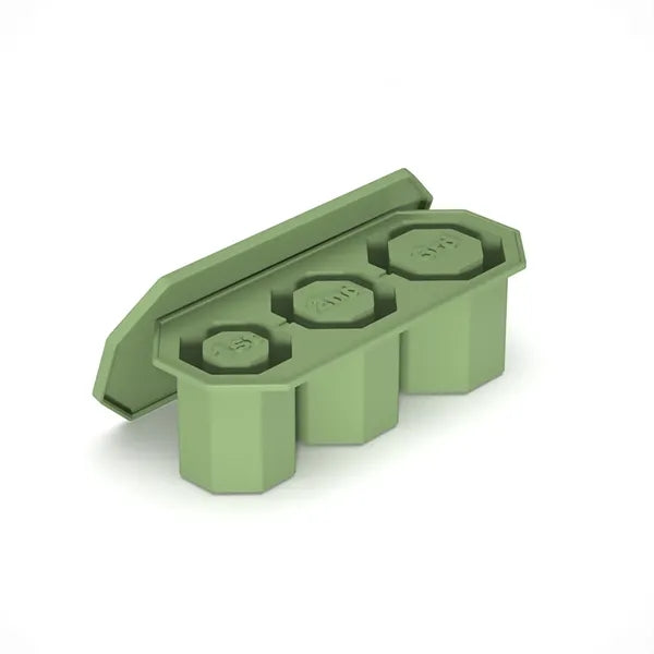 3 In 1 Silicone Hollow Octagonal Ice Mold Tray with Lid