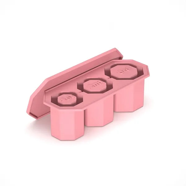 3 In 1 Silicone Hollow Octagonal Ice Mold Tray with Lid