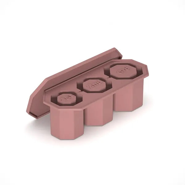 3 In 1 Silicone Hollow Octagonal Ice Mold Tray with Lid