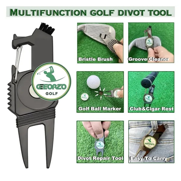 Multifunctional Golf Divot Repair Tool