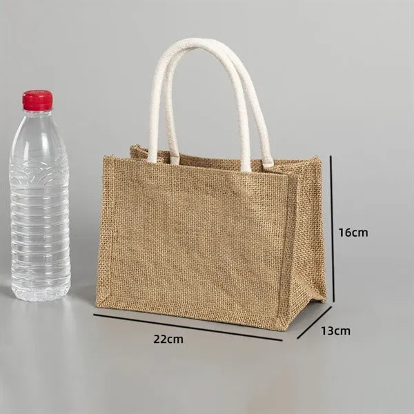 Mini Jute Gift Tote Bag