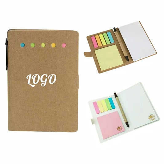 Portable Rectangle Kraft Sticky Notes Pad
