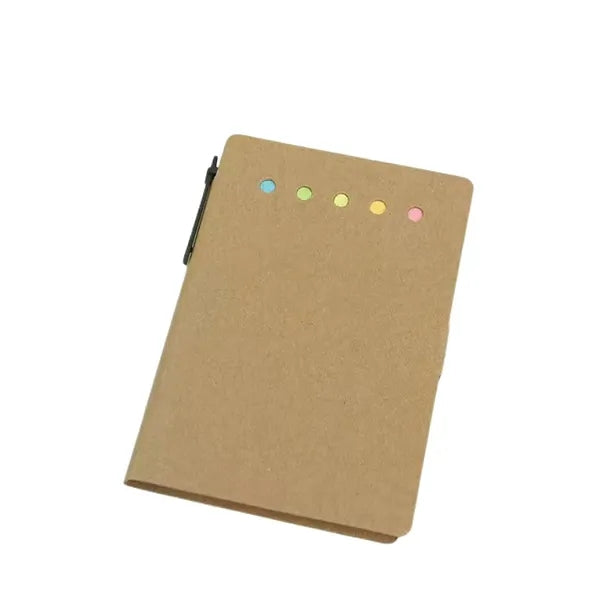 Portable Rectangle Kraft Sticky Notes Pad
