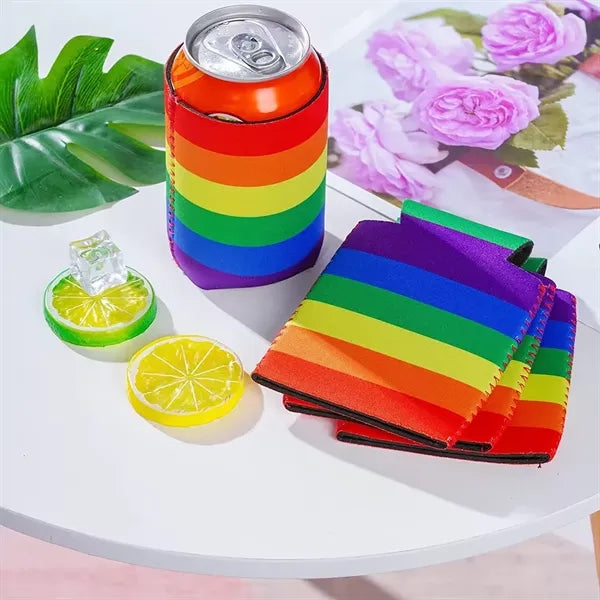 Rainbow Pride Collapsible Foam Can Cooler