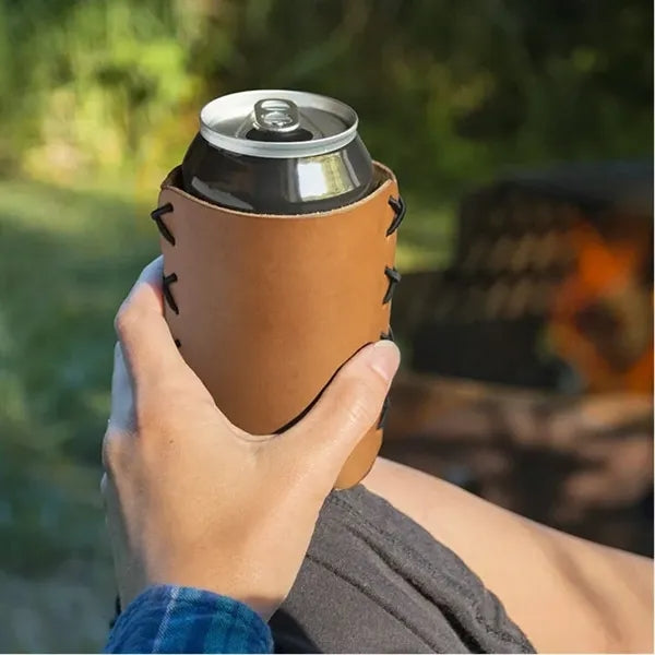 Genuine Leather Cup Holder