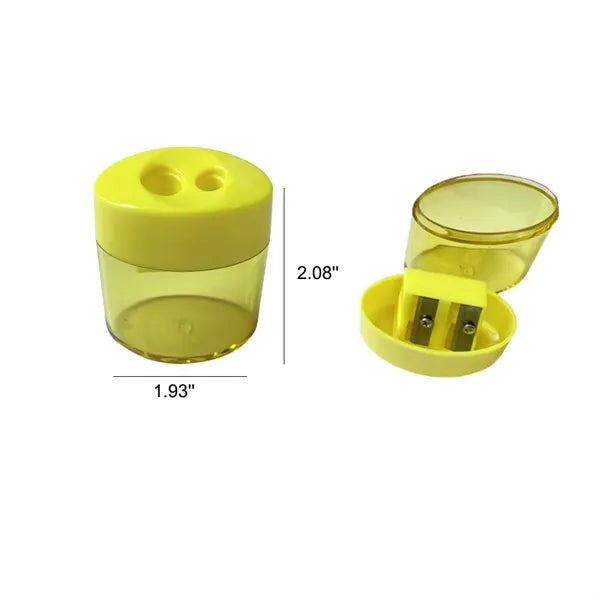 Mini Dual-Hole Hand-Operated Pencil Sharpener