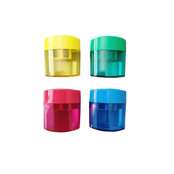 Mini Dual-Hole Hand-Operated Pencil Sharpener