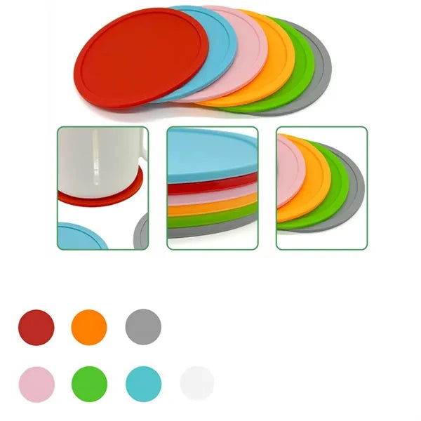 Round Silicone Insulation Mats Coasters