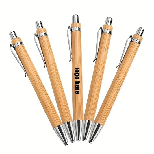 Bamboo Pens For Office Stationery With Creative Clip