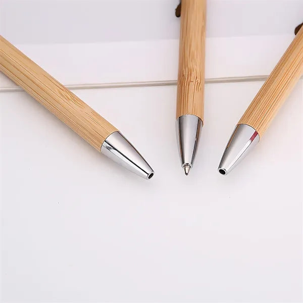 Bamboo Pens For Office Stationery With Creative Clip