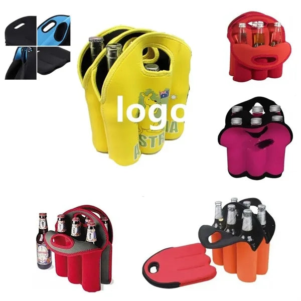 6 Pack Bottle Can Carrier Tote