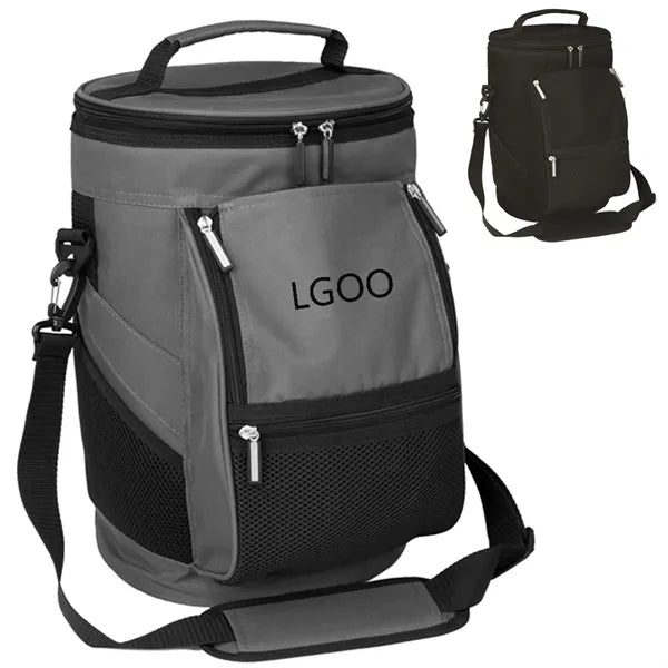 15'' 10-Can Golf Insulated Cooler Bag With Shoulder Strap