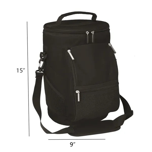 15'' 10-Can Golf Insulated Cooler Bag With Shoulder Strap