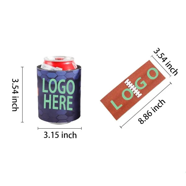 Full Color Neoprene Slap Wrap Can Coolie