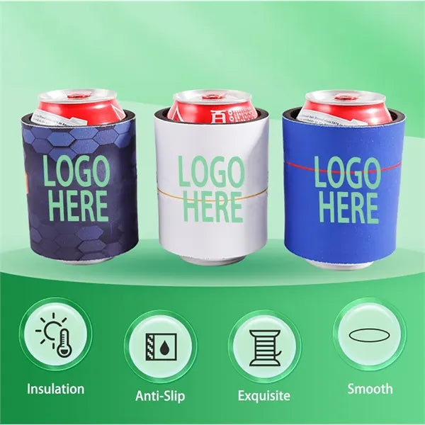 Full Color Neoprene Slap Wrap Can Coolie