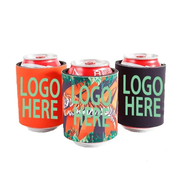Full Color Neoprene Slap Wrap Can Coolie