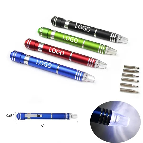 Screwdriver Flashlight Set