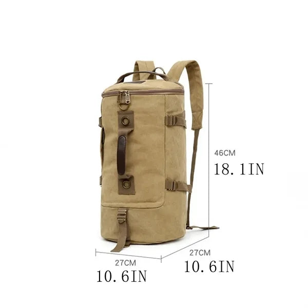 Canvas Backpacks Casual Daypack Outdoor Duffel Bag