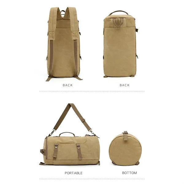 Canvas Backpacks Casual Daypack Outdoor Duffel Bag
