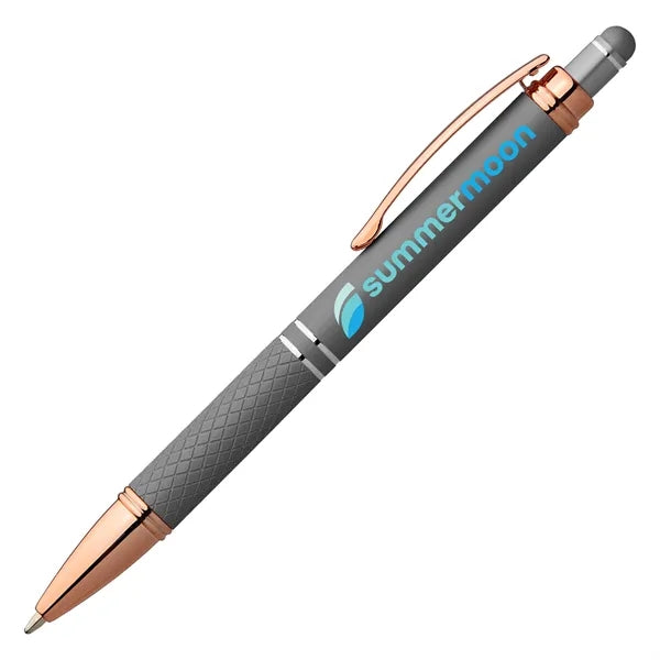 Phoenix Softy Rose Gold Gel Pen w/Stylus - ColorJet