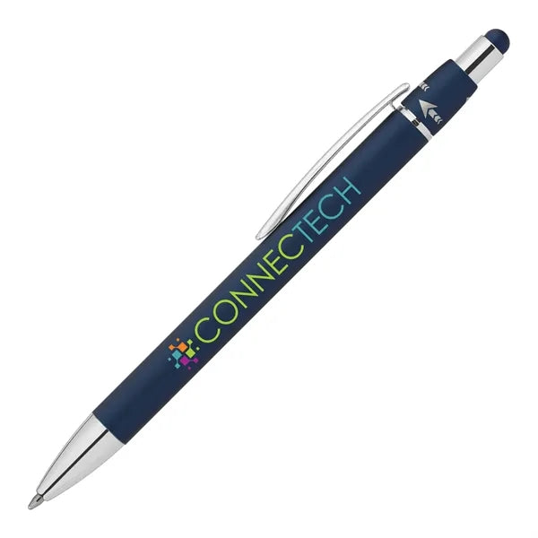 Orbit Spinner Chrome Metal Pen with Stylus