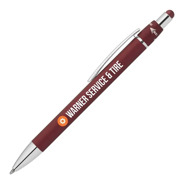 Orbit Spinner Chrome Metal Pen with Stylus