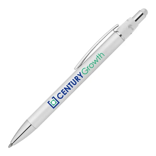 Orbit Spinner Chrome Metal Pen with Stylus
