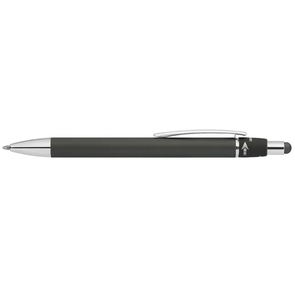 Orbit Spinner Chrome Metal Pen with Stylus