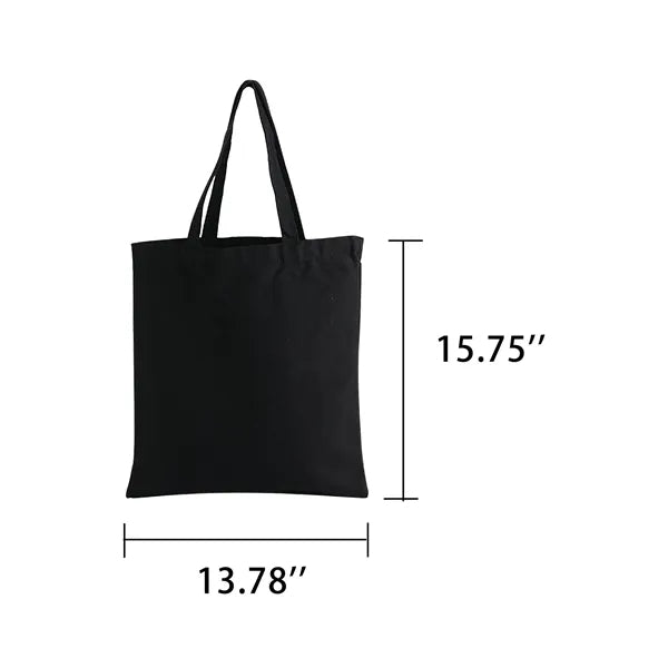 Eco-Conscious 98% Cotton Canvas Tote Bag Foldable Grocery