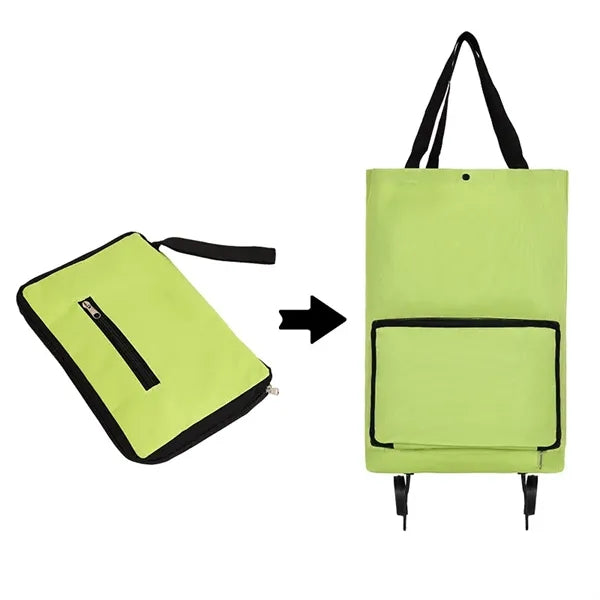 Collapsible Wheeled Foldable Shopping Trolley Bag Car