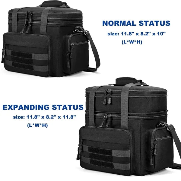 Large Expandable Tactical Picnic Lunch Bag Insulated Cooler