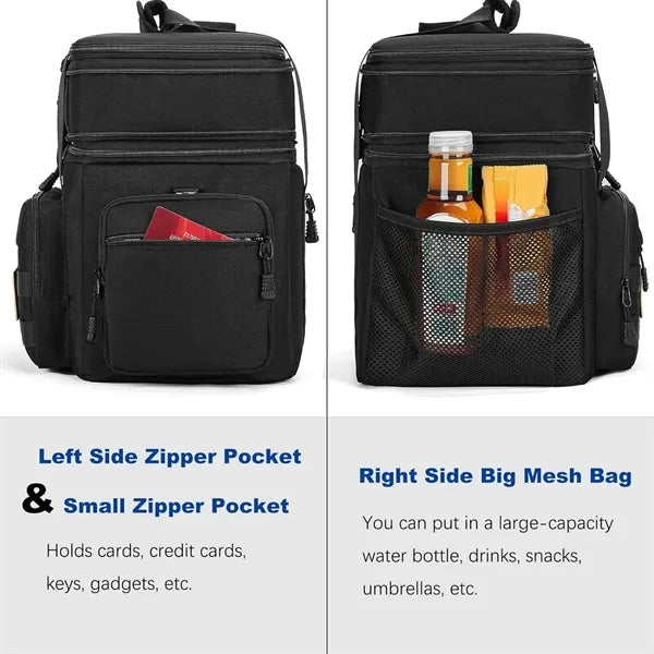 Large Expandable Tactical Picnic Lunch Bag Insulated Cooler
