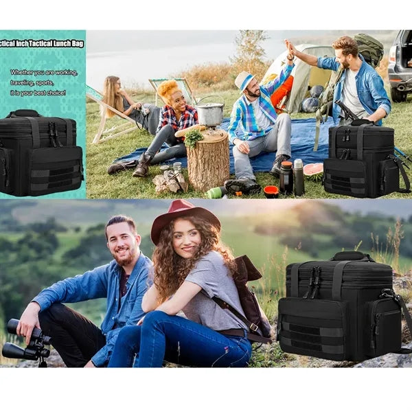Large Expandable Tactical Picnic Lunch Bag Insulated Cooler