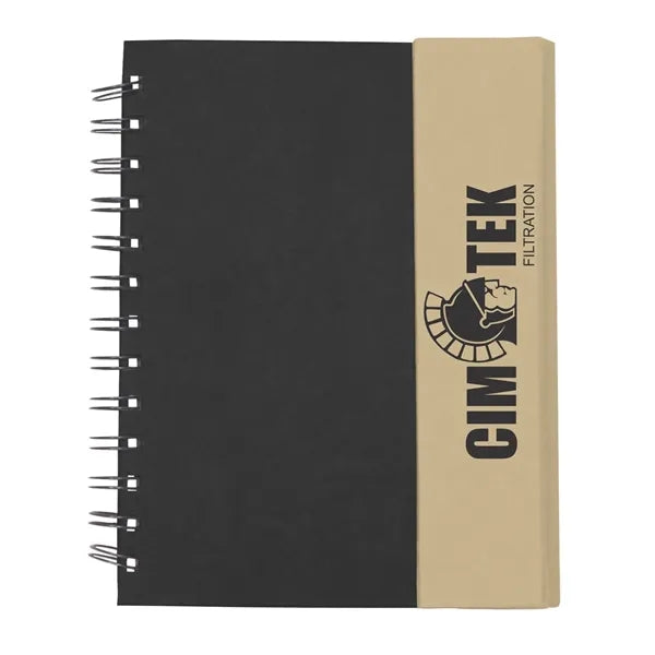 Eco-Recycled Journal w/Sticky Notes, Flags & Pen