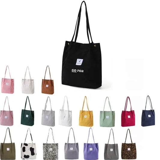 Canvas Tote Bag For Women School Work Travel And Shopping